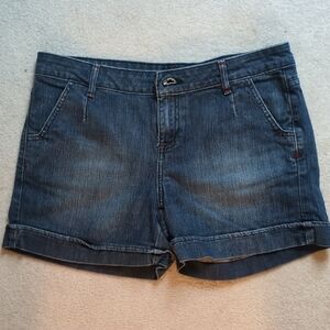 Sonoma Dark Blue Roll-Cuff Denim Shorts